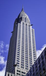 Preview wallpaper chrysler building, building, architecture, bottom view