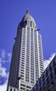 Preview wallpaper chrysler building, building, architecture, bottom view