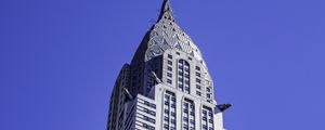 Preview wallpaper chrysler building, building, architecture, bottom view