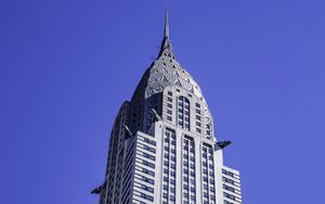 Preview wallpaper chrysler building, building, architecture, bottom view