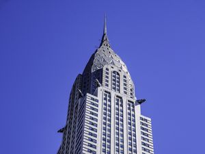 Preview wallpaper chrysler building, building, architecture, bottom view