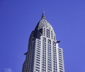 Preview wallpaper chrysler building, building, architecture, bottom view