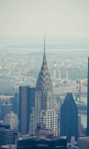 Preview wallpaper chrysler building, city, buildings, architecture, aerial view, new york