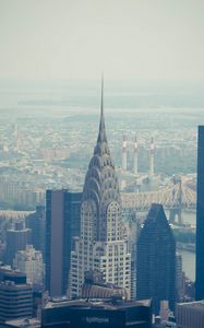 Preview wallpaper chrysler building, city, buildings, architecture, aerial view, new york