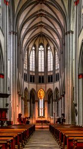 Preview wallpaper church, architecture, cathedral, altar, columns