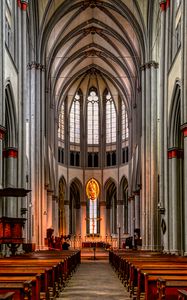 Preview wallpaper church, architecture, cathedral, altar, columns