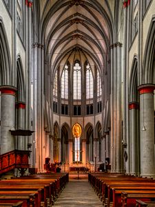 Preview wallpaper church, architecture, cathedral, altar, columns