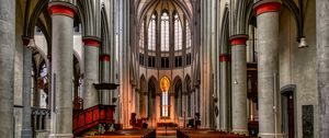 Preview wallpaper church, architecture, cathedral, altar, columns
