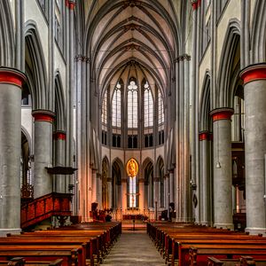 Preview wallpaper church, architecture, cathedral, altar, columns