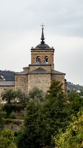 Preview wallpaper church, building, architecture, trees, spain