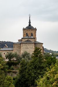 Preview wallpaper church, building, architecture, trees, spain