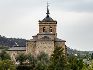 Preview wallpaper church, building, architecture, trees, spain