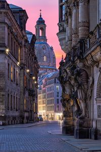 Preview wallpaper church, dresden, buildings, architecture, street, germany