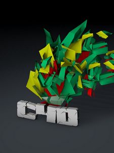 Preview wallpaper cinema 4d, letters, colorful