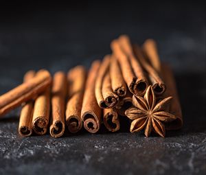 Preview wallpaper cinnamon, anise, star anise, spices