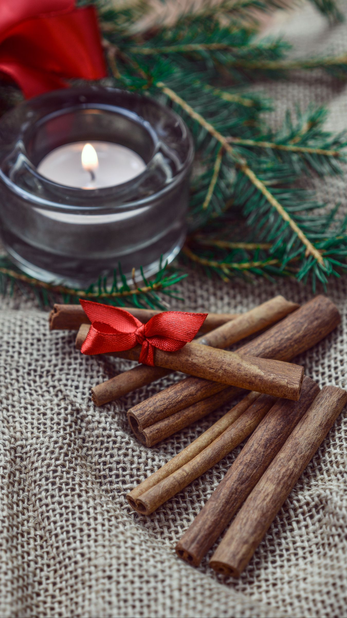 Download Wallpaper 1350x2400 Cinnamon Chopsticks Christmas New Year Candle Iphone 8 7 6s 6 For Parallax Hd Background