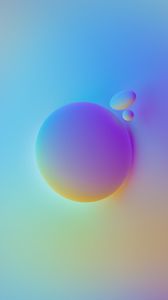 Preview wallpaper circle, bubbles, shapes, gradient, abstraction