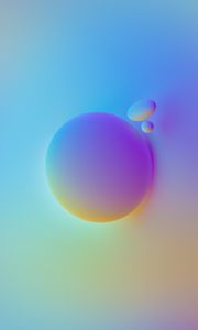 Preview wallpaper circle, bubbles, shapes, gradient, abstraction