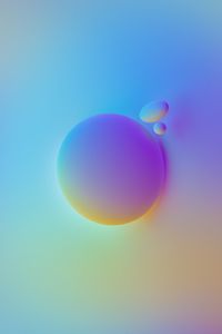 Preview wallpaper circle, bubbles, shapes, gradient, abstraction