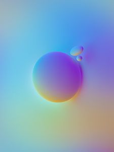 Preview wallpaper circle, bubbles, shapes, gradient, abstraction