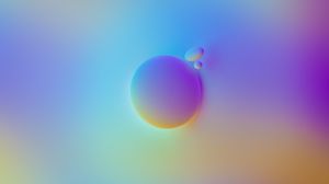 Preview wallpaper circle, bubbles, shapes, gradient, abstraction