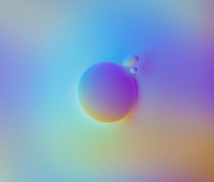 Preview wallpaper circle, bubbles, shapes, gradient, abstraction