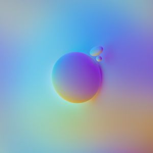 Preview wallpaper circle, bubbles, shapes, gradient, abstraction