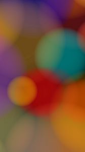 Preview wallpaper circle, colorful, glare, blurred