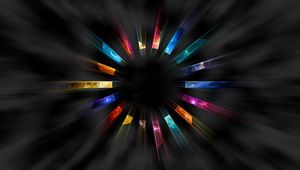 Preview wallpaper circle, colorful, rotation, shadow