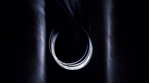 Preview wallpaper circle, dark, long exposure, black