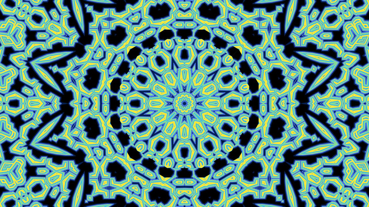 Wallpaper circle, fractal, pattern, abstraction
