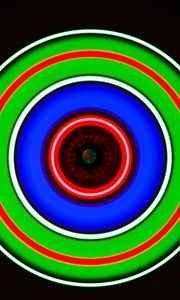 Preview wallpaper circle, glow, neon, colorful