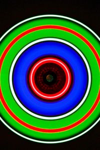 Preview wallpaper circle, glow, neon, colorful
