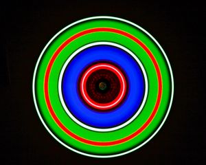 Preview wallpaper circle, glow, neon, colorful