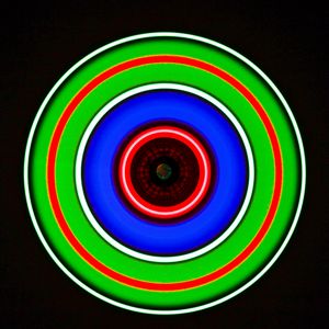 Preview wallpaper circle, glow, neon, colorful