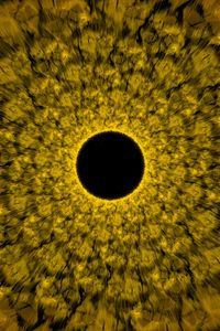 Preview wallpaper circle, glow, waves, abstraction