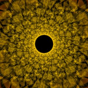 Preview wallpaper circle, glow, waves, abstraction
