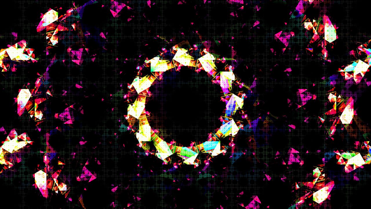 Wallpaper circle, kaleidoscope, shapes, abstraction