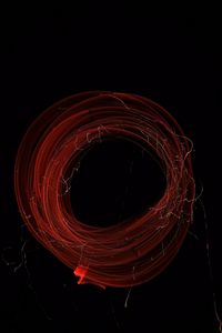 Preview wallpaper circle, light, freezelight, red, dark, abstraction