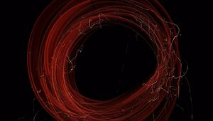 Preview wallpaper circle, light, freezelight, red, dark, abstraction