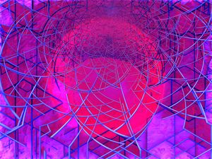 Preview wallpaper circle, lines, abstraction, colorful