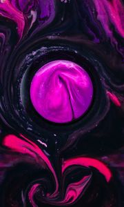 Preview wallpaper circle, paint, liquid, abstraction