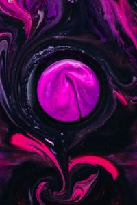 Preview wallpaper circle, paint, liquid, abstraction
