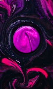 Preview wallpaper circle, paint, liquid, stains, purple