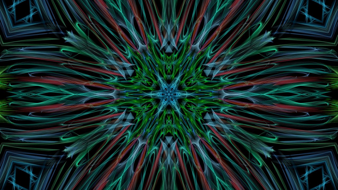 Wallpaper circle, pattern, fractal, abstraction, dark