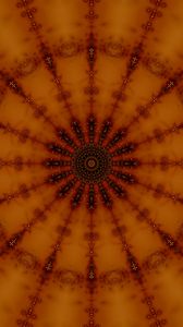 Preview wallpaper circle, patterns, lines, orange