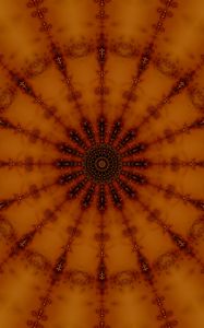 Preview wallpaper circle, patterns, lines, orange