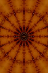 Preview wallpaper circle, patterns, lines, orange
