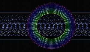 Preview wallpaper circle, points, pattern, colorful, abstraction