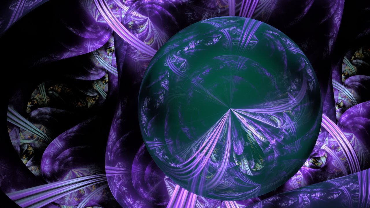 Wallpaper circle, rays, intersection, abstraction, purple